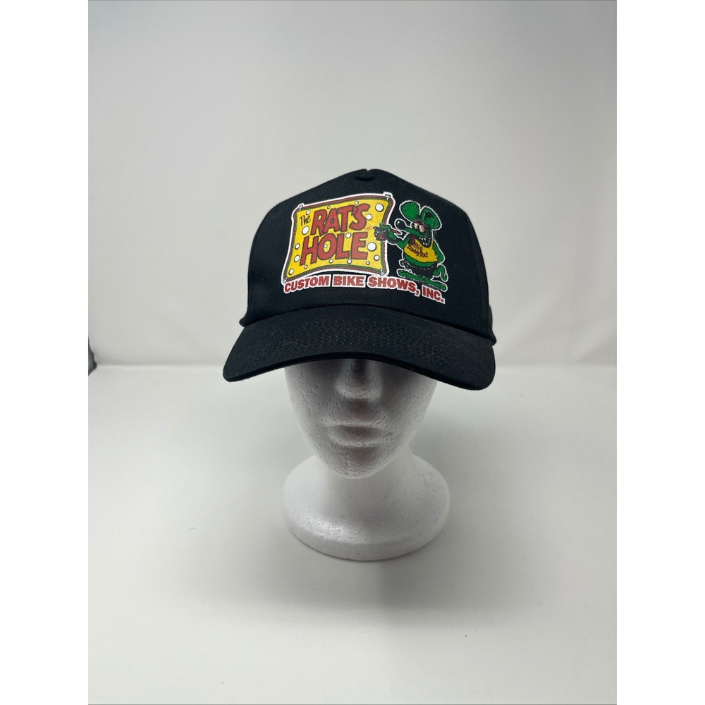 Toppers Rats Hole Custom Bike Shows Snapback Hat Vintage Biker Cap OS Black
Show